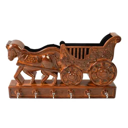 Rath Wall Key Holder – 6 Hooks, Decorative | Indo Glow