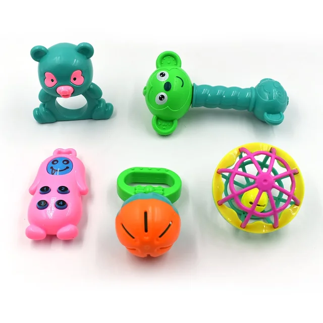 Rattles Baby Toy Set – 5 Pcs Engaging Fun | Aditi