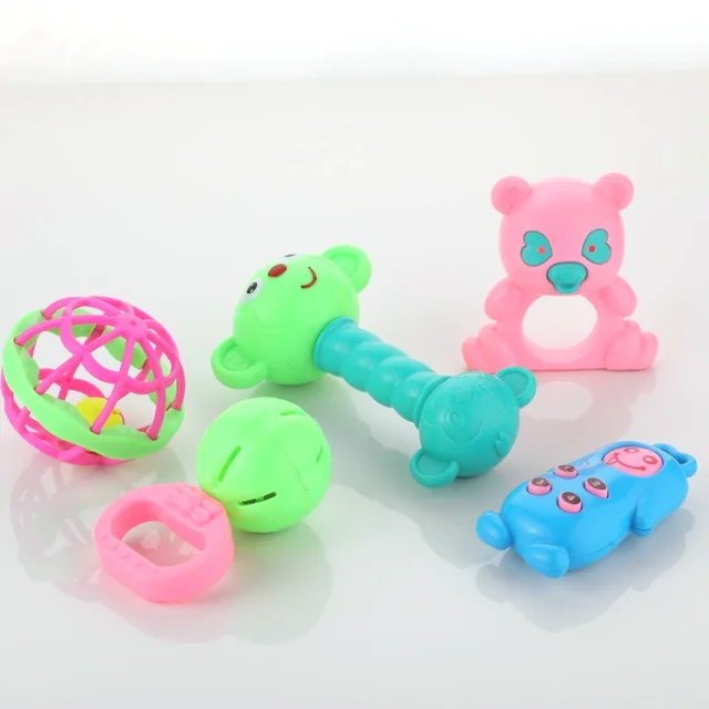Rattles Baby Toy Set – 5 Pcs Engaging Fun | Aditi
