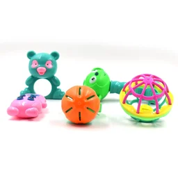 Rattles Baby Toy Set – 5 Pcs Engaging Fun | Aditi