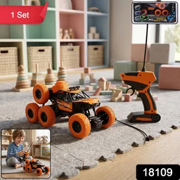 RC Off-Road Car – 8-Wheel Rock Climber for Kids | Spark Tots