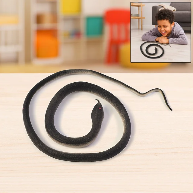 Realistic Rubber Snake Toy – Flexible & Lifelike Prank Fun