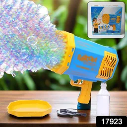Rechargeable Bubble Gun – 69-Hole Powerful Blower for Kids | Dollverse