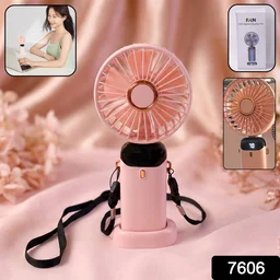 Rechargeable Handheld Fan – Portable Personal Cooling with Digital Display