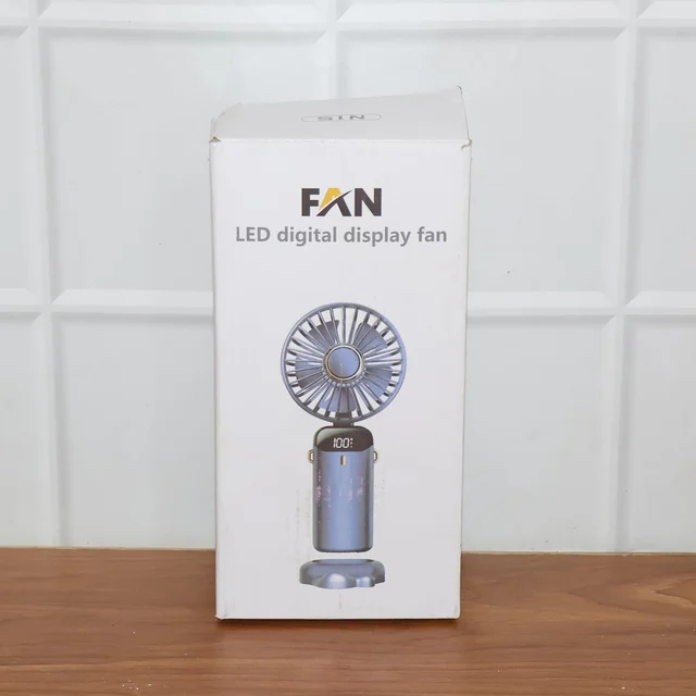 Rechargeable Handheld Fan – Portable Personal Cooling with Digital Display