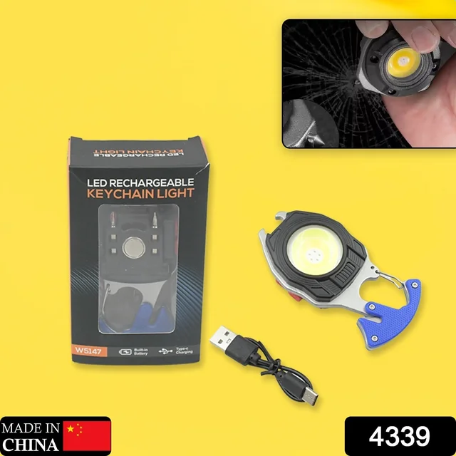 Rechargeable LED Keychain Flashlight – 6 Modes, Super Bright | Indo Glow