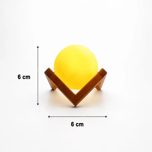 Rechargeable LED Moon Lamp – Soothing Ambient Light for Home