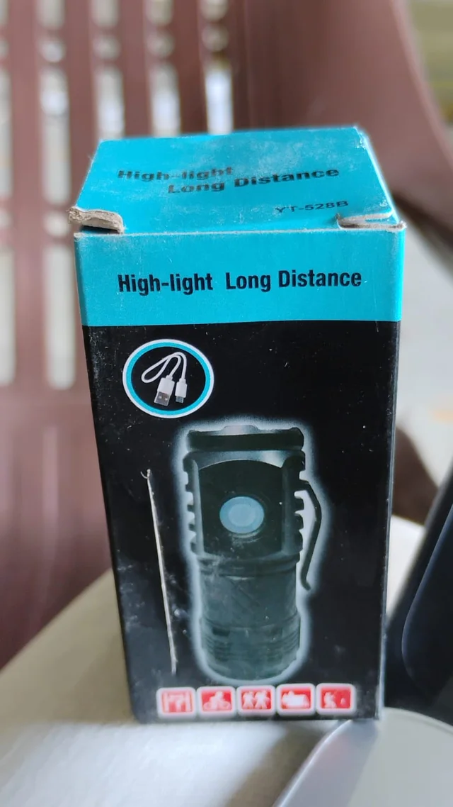 Rechargeable LED Torch – 5 Modes, Waterproof | Indo Glow