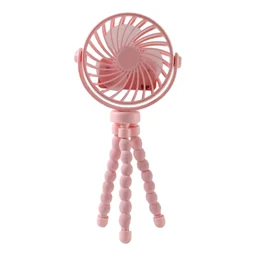 Rechargeable Portable LED Fan – Flexible Tripod & Quiet Cooling