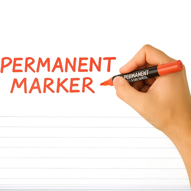 Red Ink Marker – Bold Tip Quick-Dry Permanent Marker