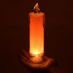 Red LED Flameless Candle – Realistic Flickering Pillar | Styleva