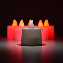 Red LED Flameless Tealight Candles – Safe & Smokeless Ambiance