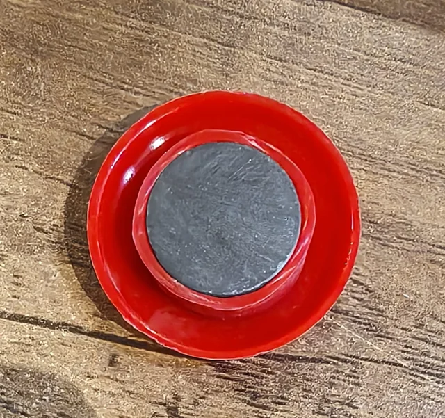Red Magnetic Board Button – Strong Hold & 30mm Diameter