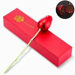 Red Rose Jewelry Box – Romantic Metal Gift | Glimmerly