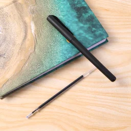 Refillable Black Marker Pen Set with 20 Pens & Extra Ink
