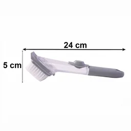Refillable Soap Dispensing Dish Scrub Brush – Effortless & Hygienic Cleaning