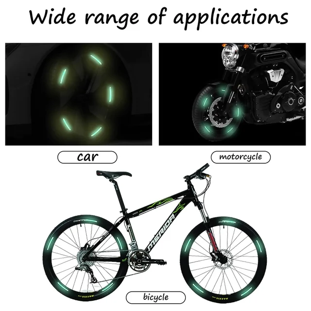 Reflective Car Wheel Stickers – Multicolored 20 Pcs for Night Safety | Velvet Wheels