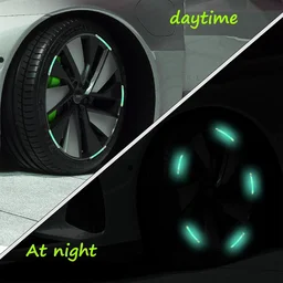 Reflective Car Wheel Stickers – Multicolored 20 Pcs for Night Safety | Velvet Wheels