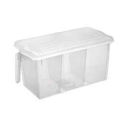 Refrigerator Organizer Box – 3 Compartments, Airtight | Lunchie Bunchie