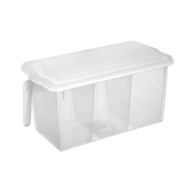 Refrigerator Organizer Box – 3 Compartments, Airtight | Lunchie Bunchie