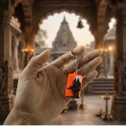 Religious Lord Ram Keychain – Spiritual Accessory for Keys and Bags