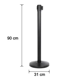 Retractable Belt Crowd Control Pole – Heavy Duty with Sturdy Base