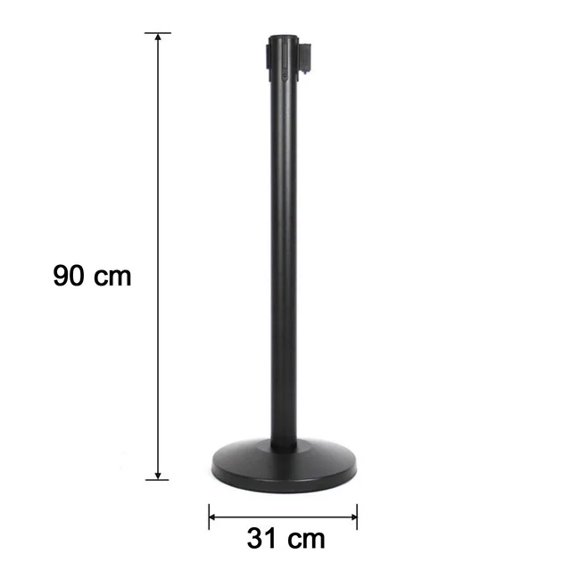 Retractable Belt Crowd Control Pole – Heavy Duty with Sturdy Base