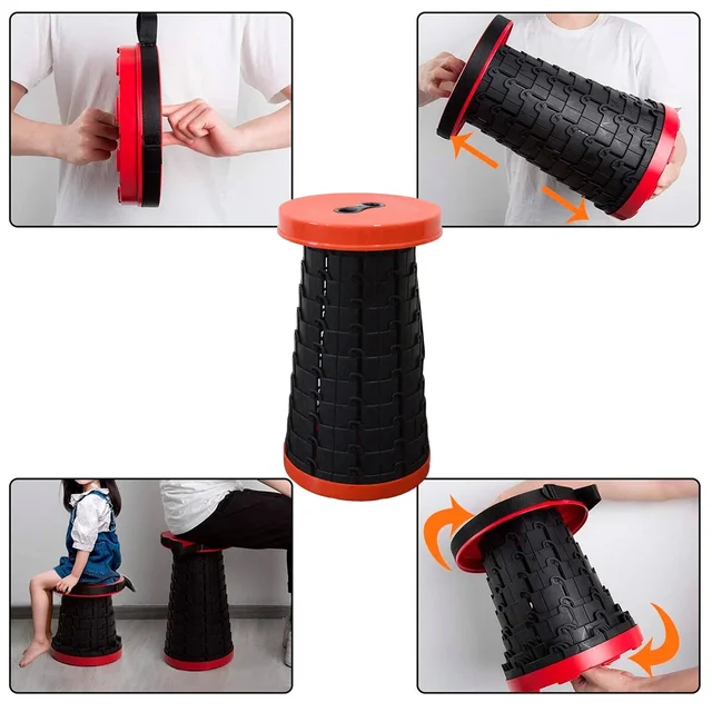 Retractable Folding Stool – Portable, Lightweight & Compact | Trekola