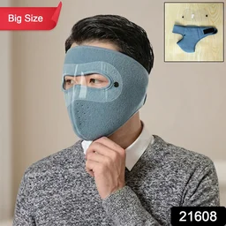 Reusable Anti Fog Face Mask – Big Size with Eye Shield for Safety