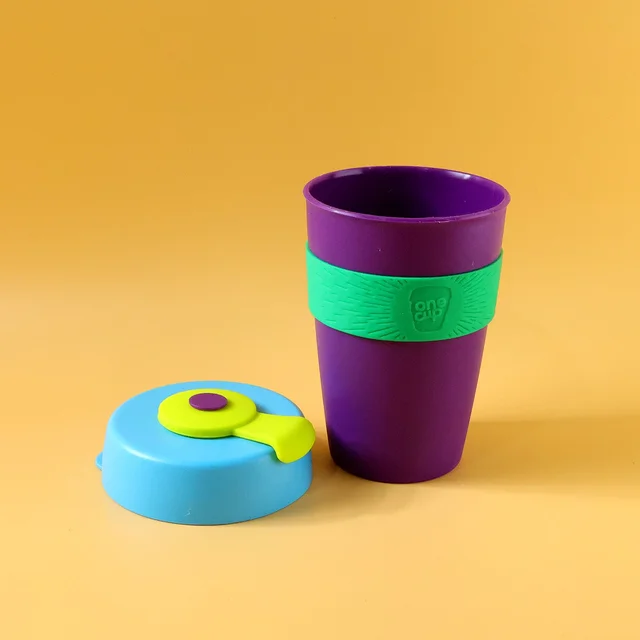 Reusable Colorful Travel Mug – Spill-resistant & Stylish 400 ML