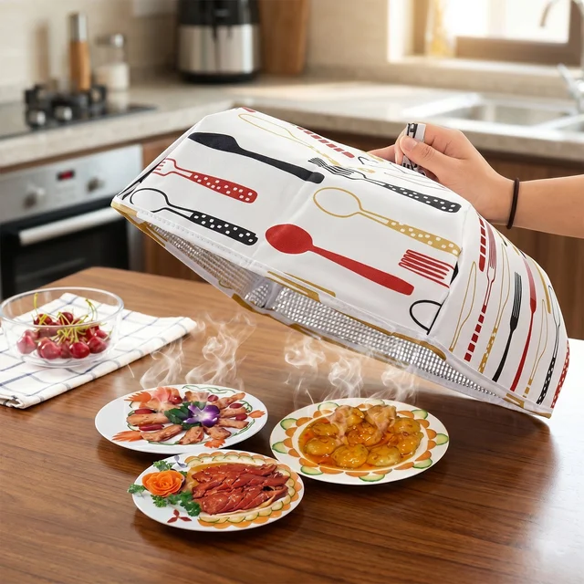 Reusable Food Cover – Small Size Foldable Dish Lid | CookAura