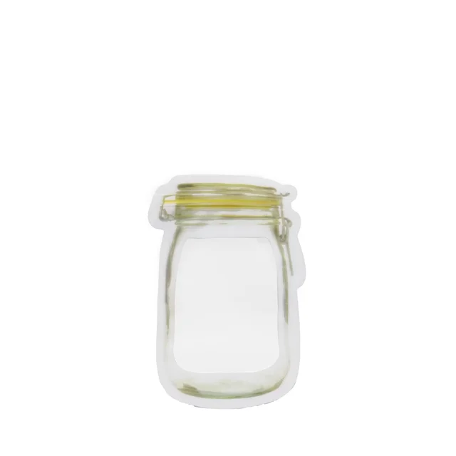 Reusable Food Storage Pouch – Airtight Mason Jar Zipper 150ml | Organivo