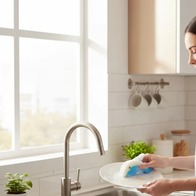 Reusable Kitchen Sponge – Eco-Friendly Multi-Surface Cleaning | SparkleTidy
