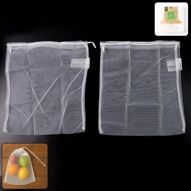 Reusable Mesh Produce Bags – Eco-Friendly Grocery Storage Set