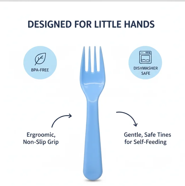 Reusable Plastic Forks – 5-Piece Heavy Duty Set | Serve Stellar