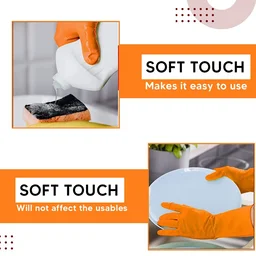 Reusable Rubber Cleaning Gloves – Waterproof & Durable for Kitchen