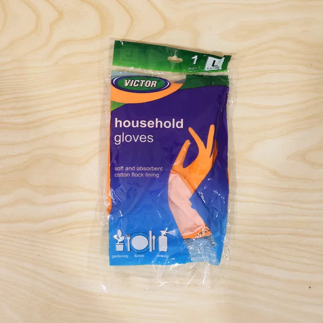 Reusable Rubber Cleaning Gloves – Waterproof & Durable for Kitchen