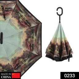 Reverse Umbrella Windproof Automatic Compact Travel