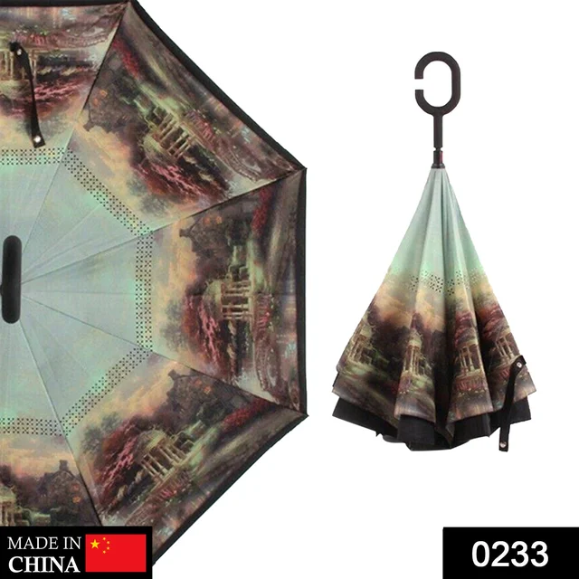 Reverse Umbrella Windproof Automatic Compact Travel