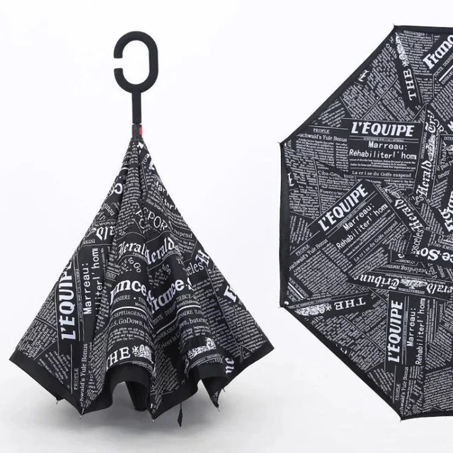 Reverse Umbrella Windproof Automatic Compact Travel