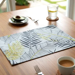 Reversible Dining Table Placemat – Elegant Leaf Design