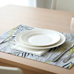 Reversible Dining Table Placemat – Elegant Leaf Design