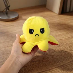 Reversible Octopus Plush Toy – Express Moods with Soft Comfort