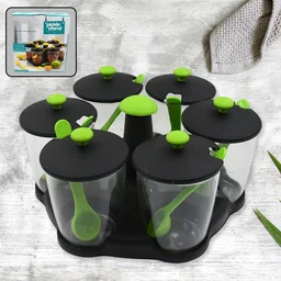 Revolving Spice Rack – 6-Piece Masala Container Set | Miracle