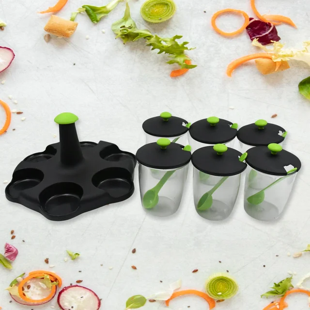 Revolving Spice Rack – 6-Piece Masala Container Set | Miracle