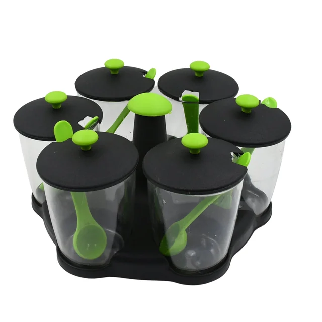 Revolving Spice Rack – 6-Piece Masala Container Set | Miracle