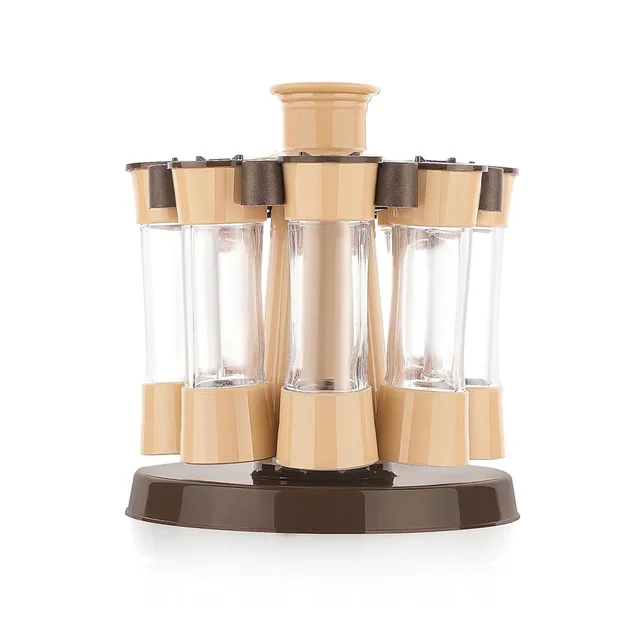 Revolving Spice Rack – 8 Jars for Kitchen & Dining | Tidy Table