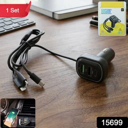 RGB Breathing Light Car USB Charger – Multi Port Fast Charging
