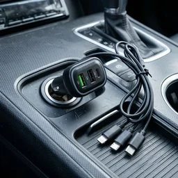 RGB Breathing Light Car USB Charger – Multi Port Fast Charging