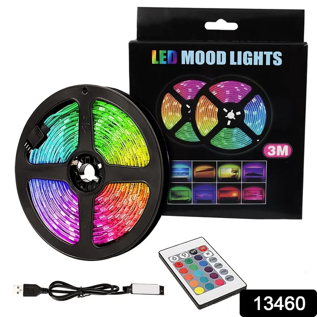 RGB LED Strip Lights – 3M Multi-Colour USB with Remote | Indo Glow